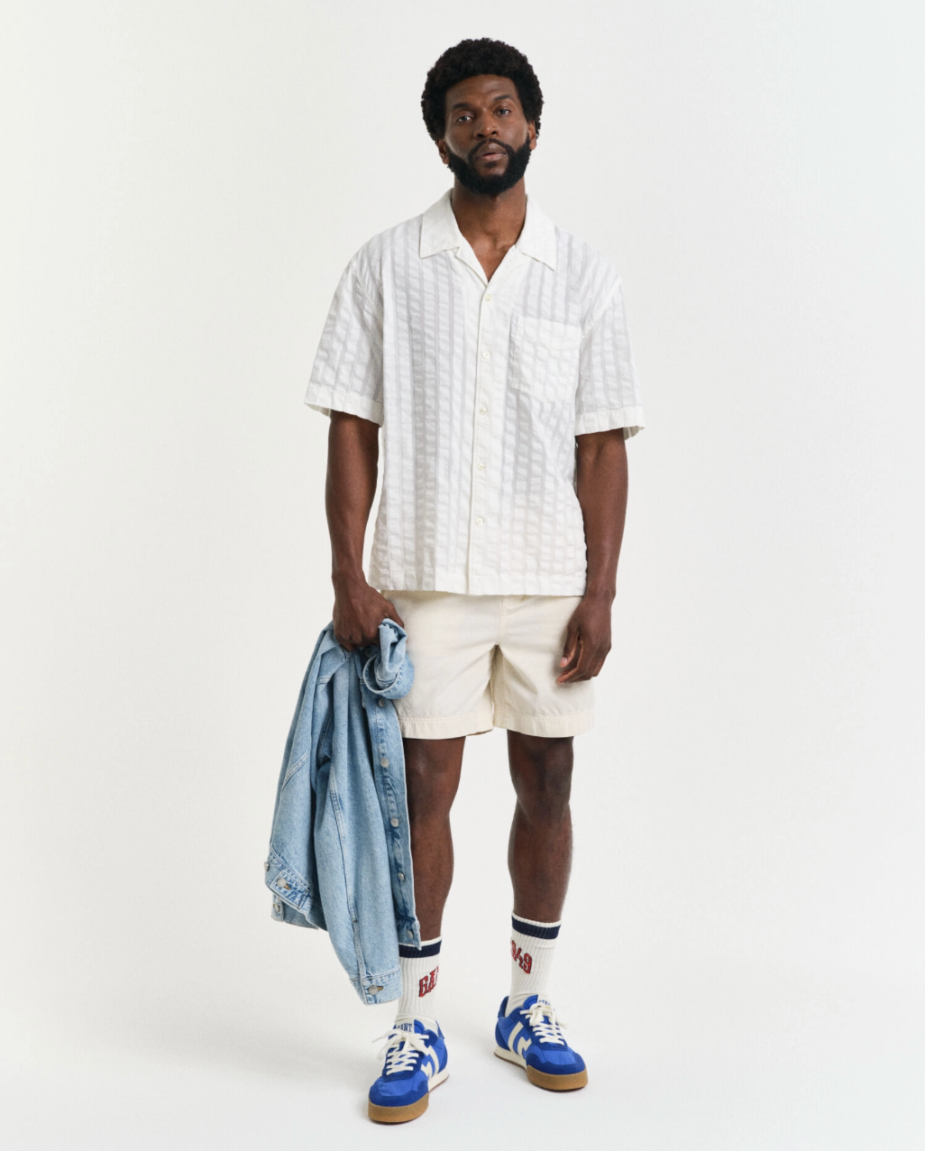 Short en coton doux casual homme – Taille élastique & cordon – Gant