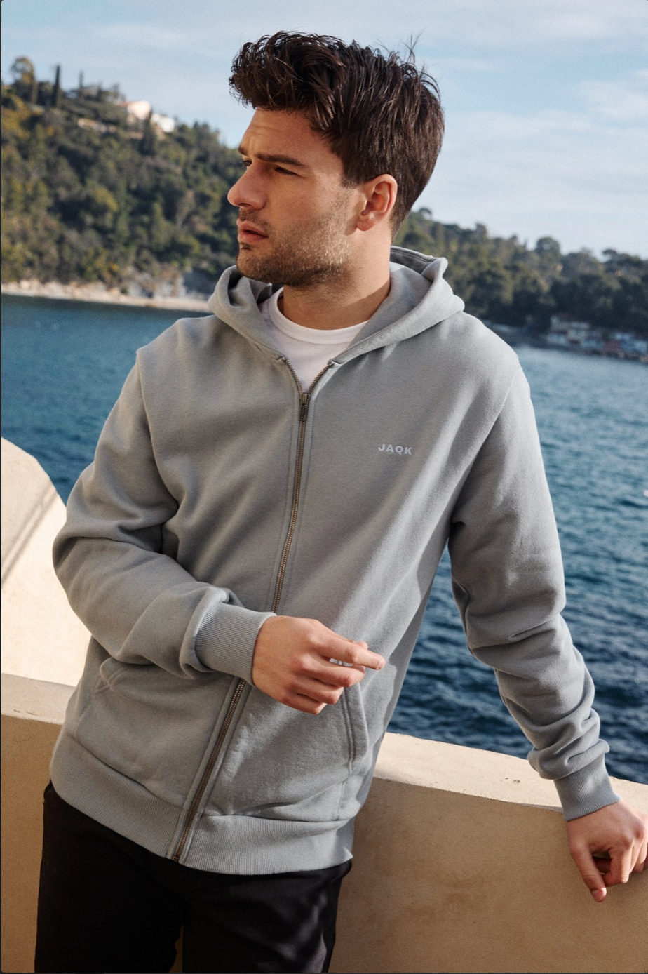 Sweat à capuche zippé TAO en coton doux – JAQK