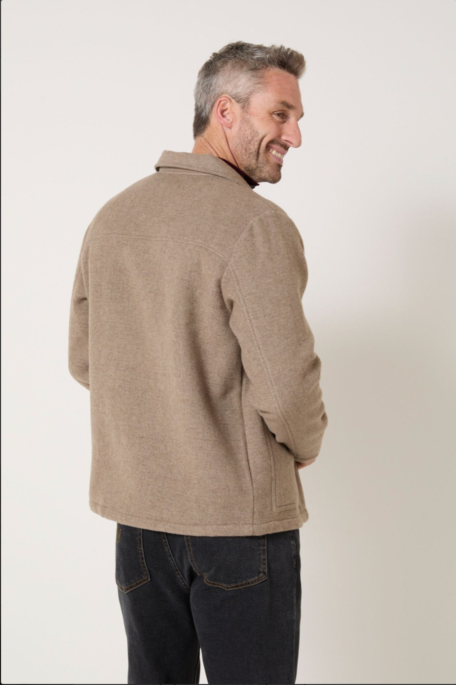 Veste en laine épaisse beige homme style workwear élégant – JAQK