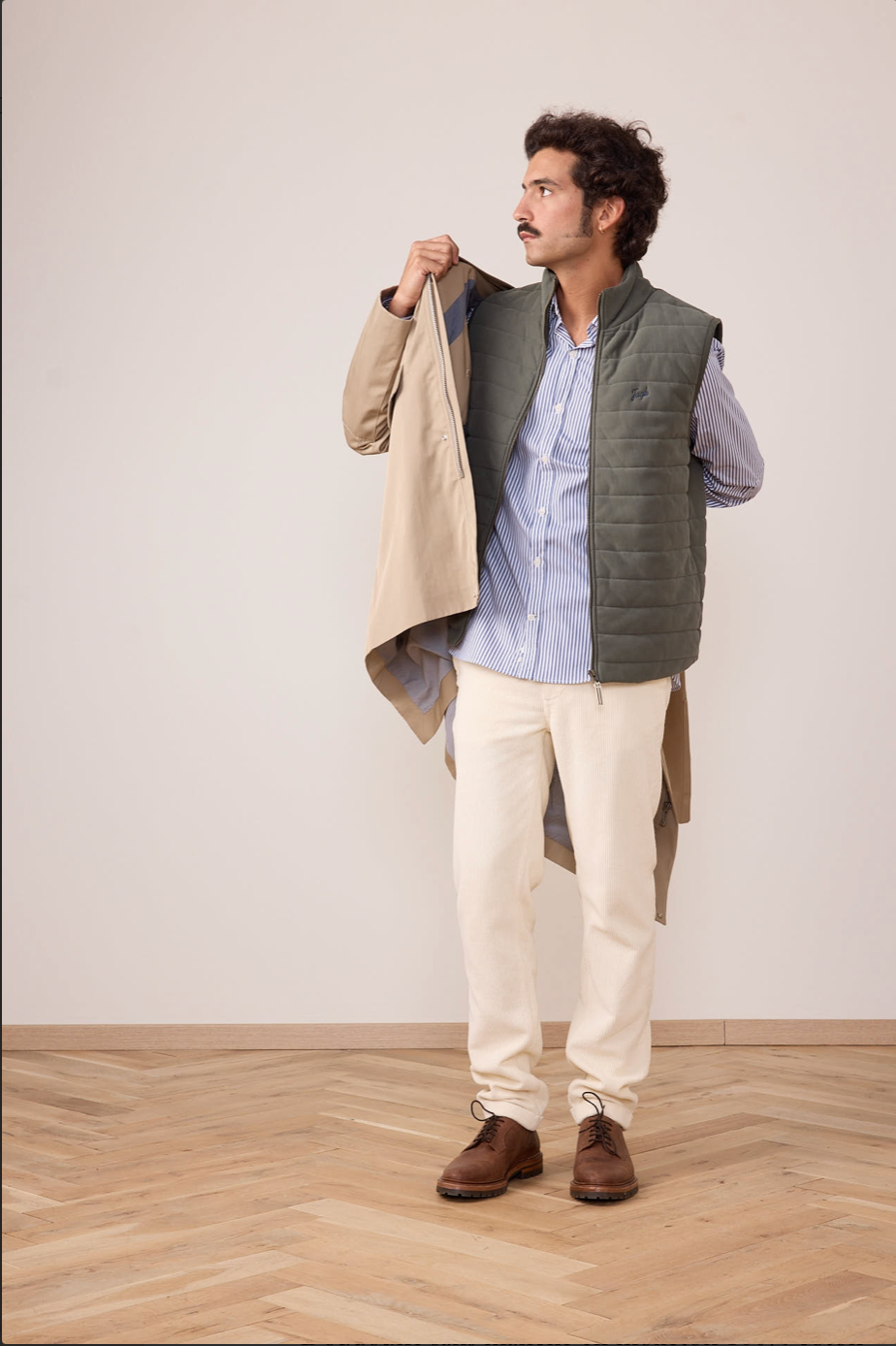Veste matelassée sans manches AMIGOS en coton – Élégance casual homme - JAQK