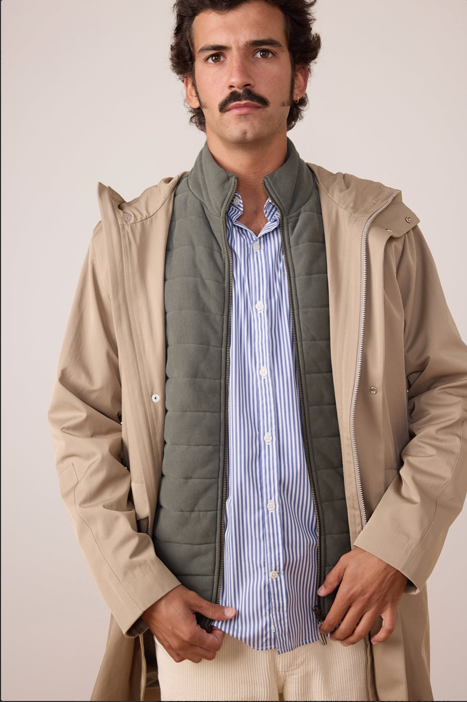 Veste matelassée sans manches AMIGOS en coton – Élégance casual homme - JAQK