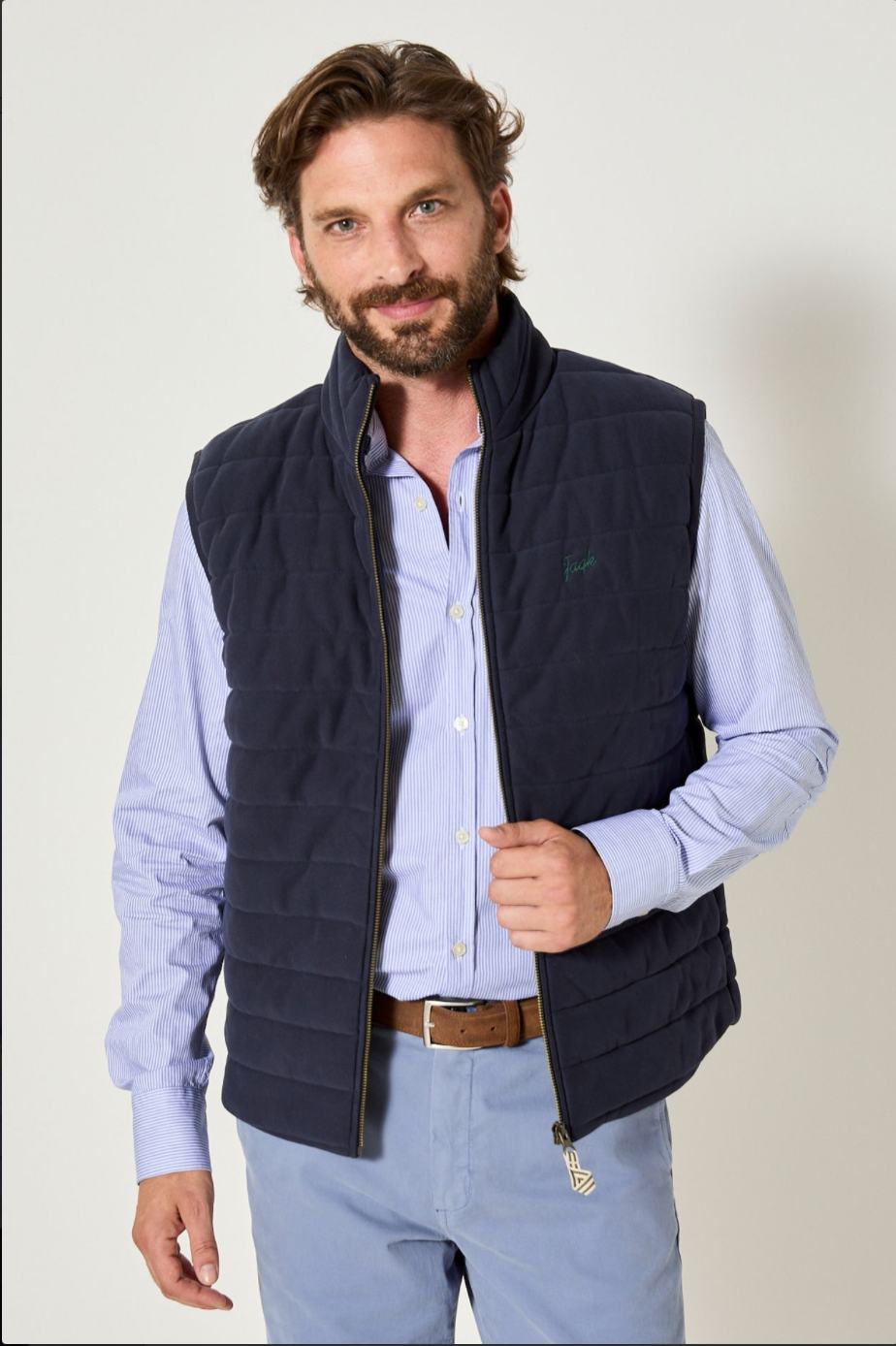 Veste matelassée sans manches AMIGOS en coton – Élégance casual homme - JAQK