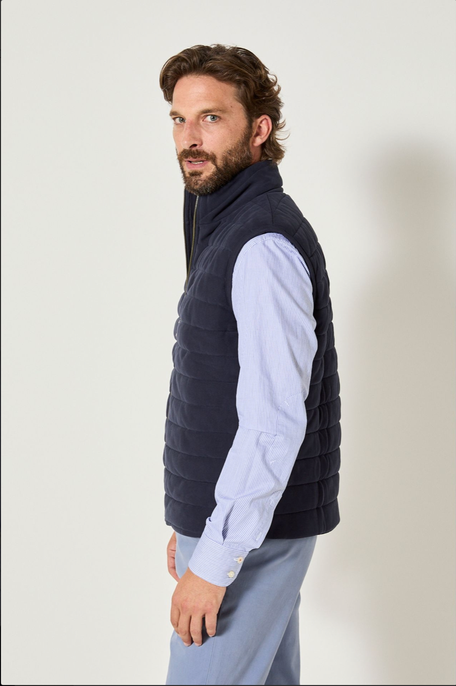 Veste matelassée sans manches AMIGOS en coton – Élégance casual homme - JAQK