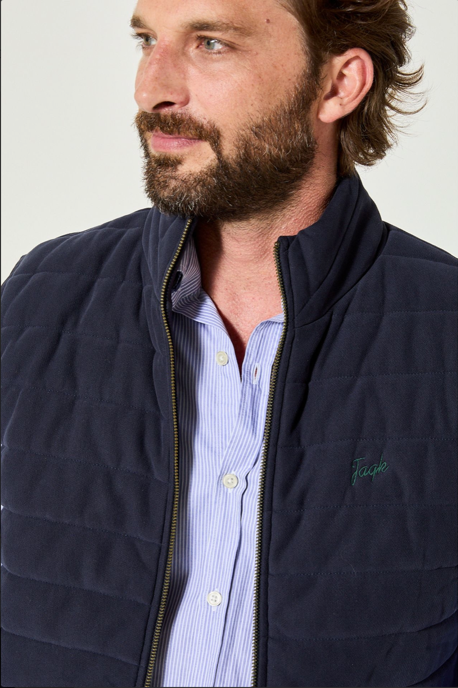 Veste matelassée sans manches AMIGOS en coton – Élégance casual homme - JAQK