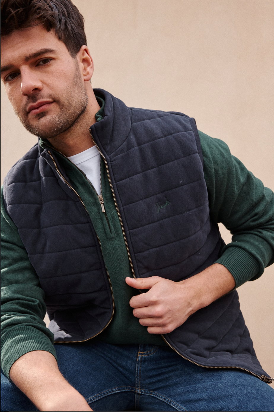 Veste matelassée sans manches AMIGOS en coton – Élégance casual homme - JAQK