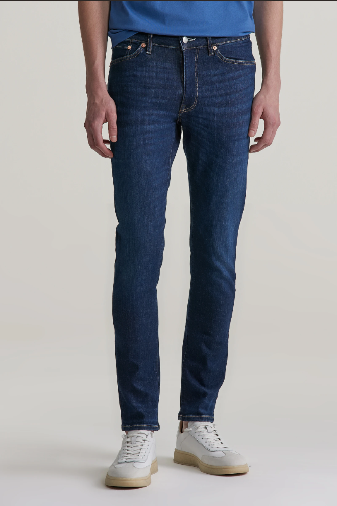 Jeans extra slim Active Recover bleu foncé homme – coupe stretch premium - Gant