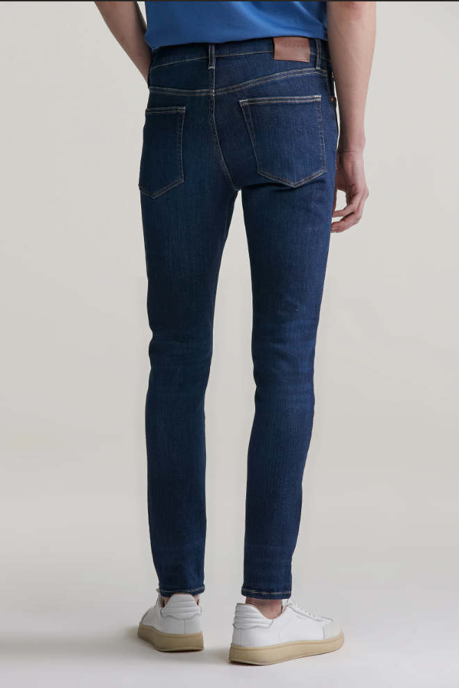Jeans extra slim Active Recover bleu foncé homme – coupe stretch premium - Gant