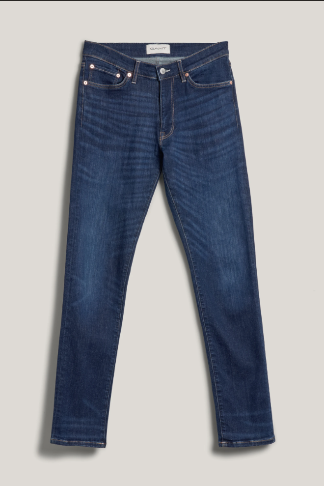 Jeans extra slim Active Recover bleu foncé homme – coupe stretch premium - Gant