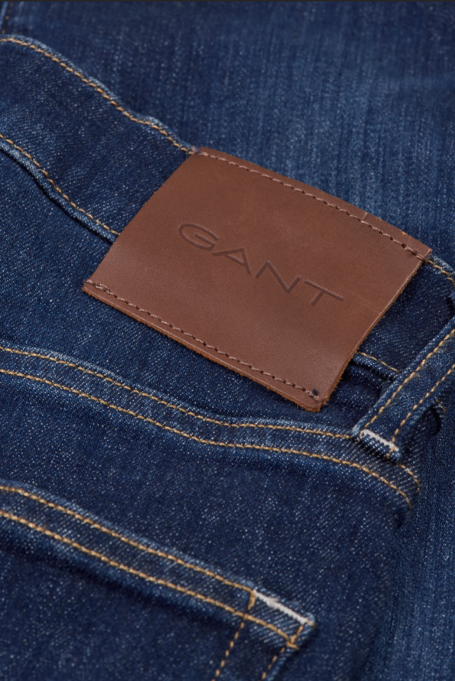 Jeans extra slim Active Recover bleu foncé homme – coupe stretch premium - Gant