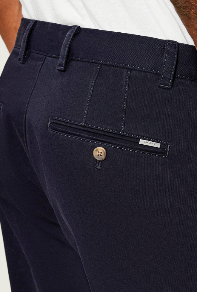Chino homme bleu marine coupe élégante et confortable - Gant