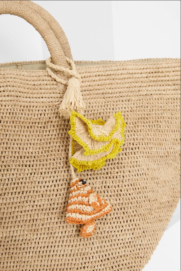 Charms de sac en raphia faits main – Accessoires colorés  – IBELIV