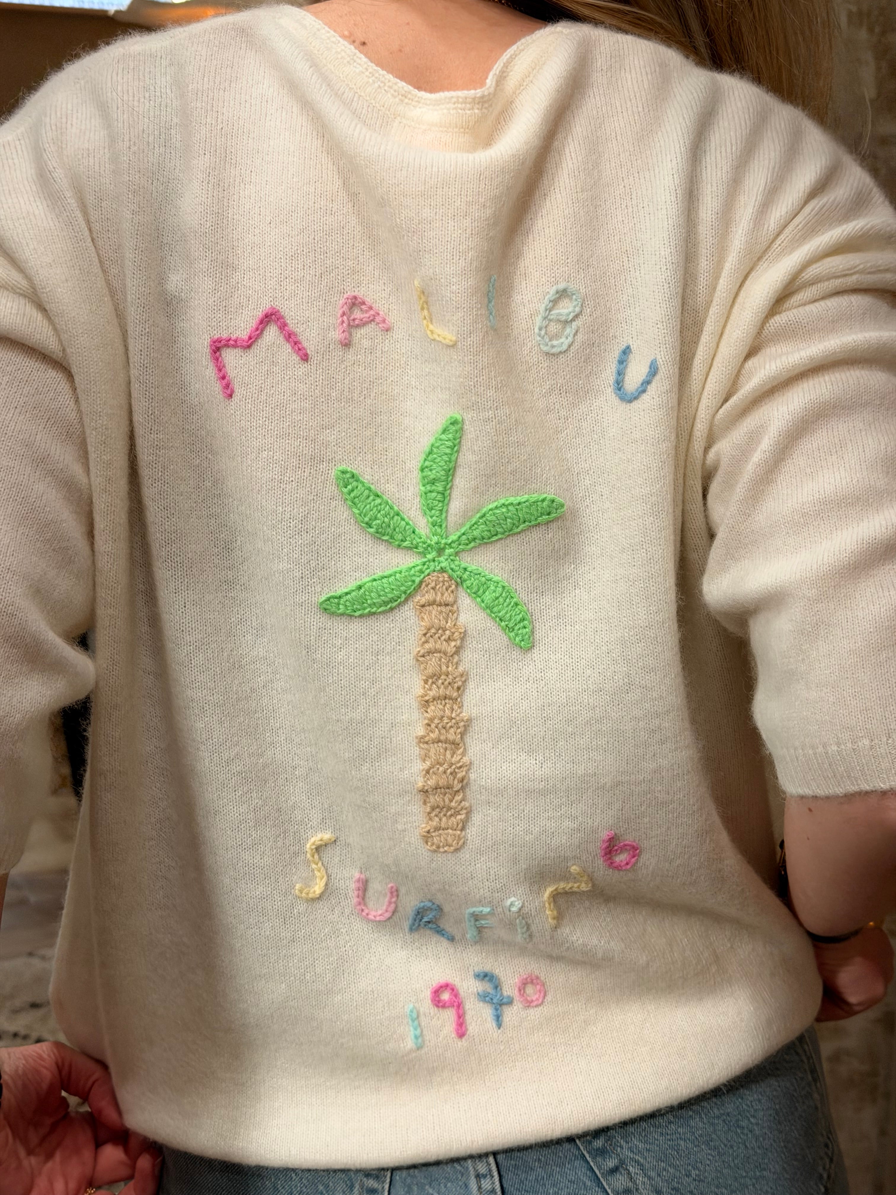 Pull écru Miami B maille douce esprit solaire - Plusieurs coloris  – Ma Petite Capsule
