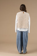 Gilet Sans Manche Ludmila Femme Beige | Adoré Paris | Doux, Confortable & Tendance - Urban Chic