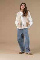 Gilet Sans Manche Ludmila Femme Beige | Adoré Paris | Doux, Confortable & Tendance - Urban Chic