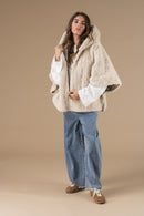 Manteau Fausse Fourrure Abella Femme Beige Adoré Paris - Chaud