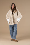Manteau Fausse Fourrure Abella Femme Beige Adoré Paris - Chaud