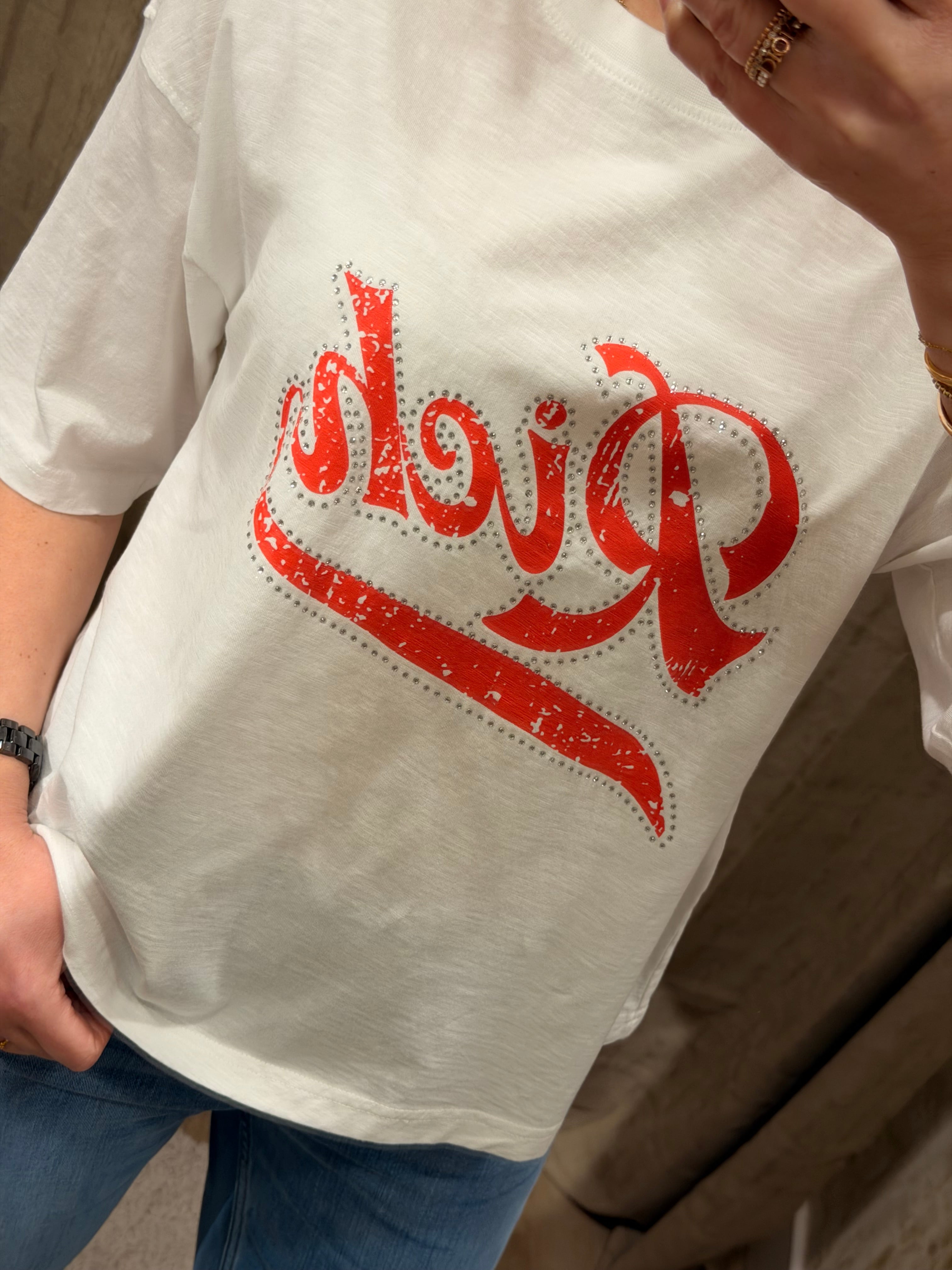 T-shirt oversize TAMARA "Rich3 en coton - Coupe boyfriend tendance - ONE TEE