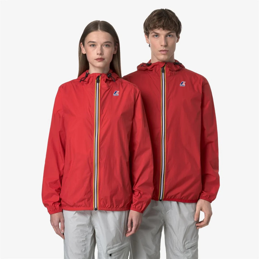 K-Way Le Vrai Claude 3.0 rouge - Blouson unisexe imperméable coupe-vent