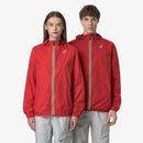 K-Way Le Vrai Claude 3.0 rouge - Blouson unisexe imperméable coupe-vent