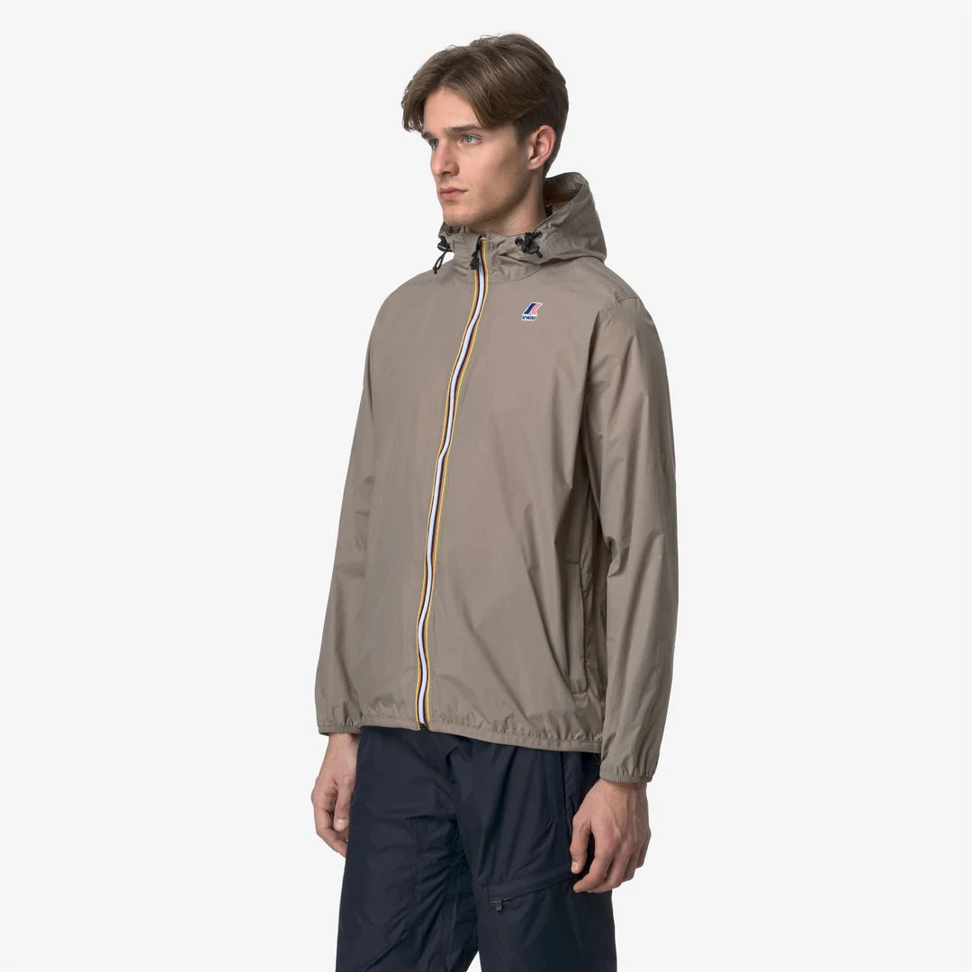 K-Way Le Vrai 3.0 Claude beige taupe - Blouson unisexe imperméable coupe-vent