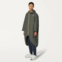 K-Way Le Vrai 3.0 Rennes - Cape imperméable unisexe Green Blackish