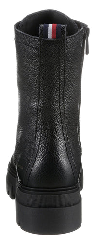 boot tommy hilfiger monochromatic lace up
