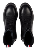 boot tommy hilfiger monochromatic lace up
