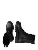 boot tommy hilfiger monochromatic lace up