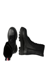 boot tommy hilfiger monochromatic lace up