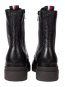 boot tommy hilfiger monochromatic lace up