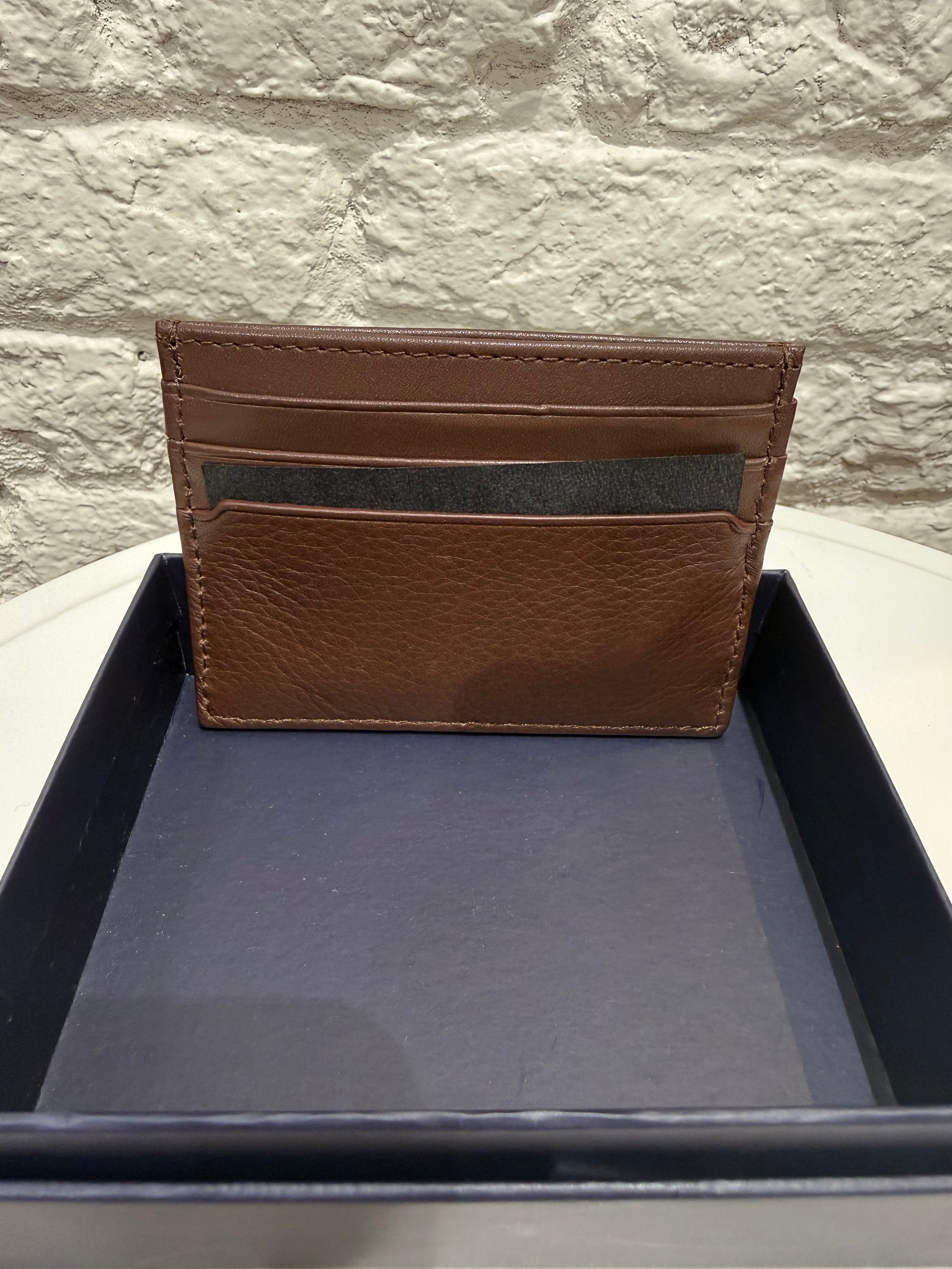 Porte-cartes en cuir marron pour homme Tommy Hilfiger – Accessoire élégant et compact