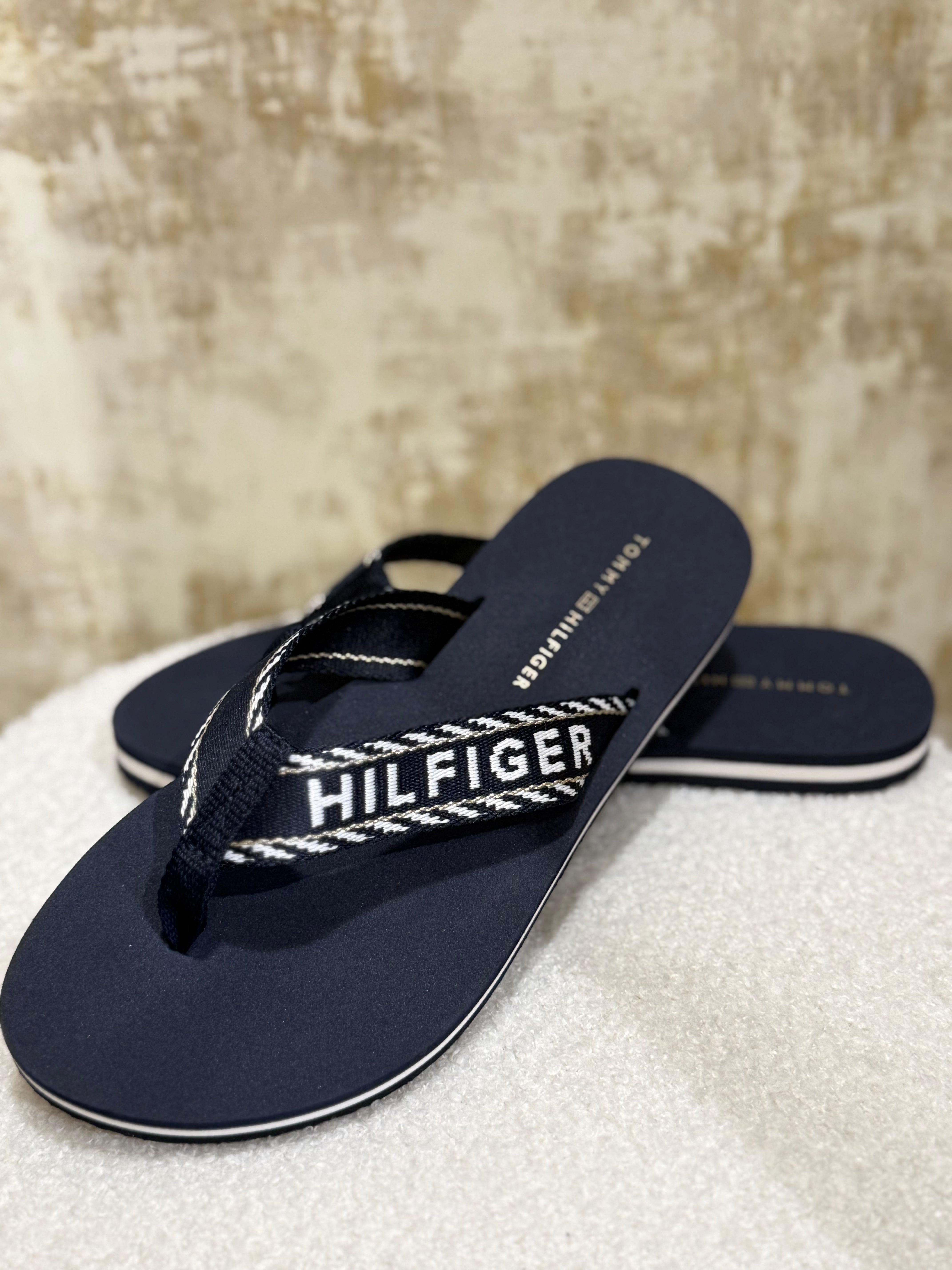 Tongues Tommy Hilfiger Femme - Sandales Confort Bleu Marine