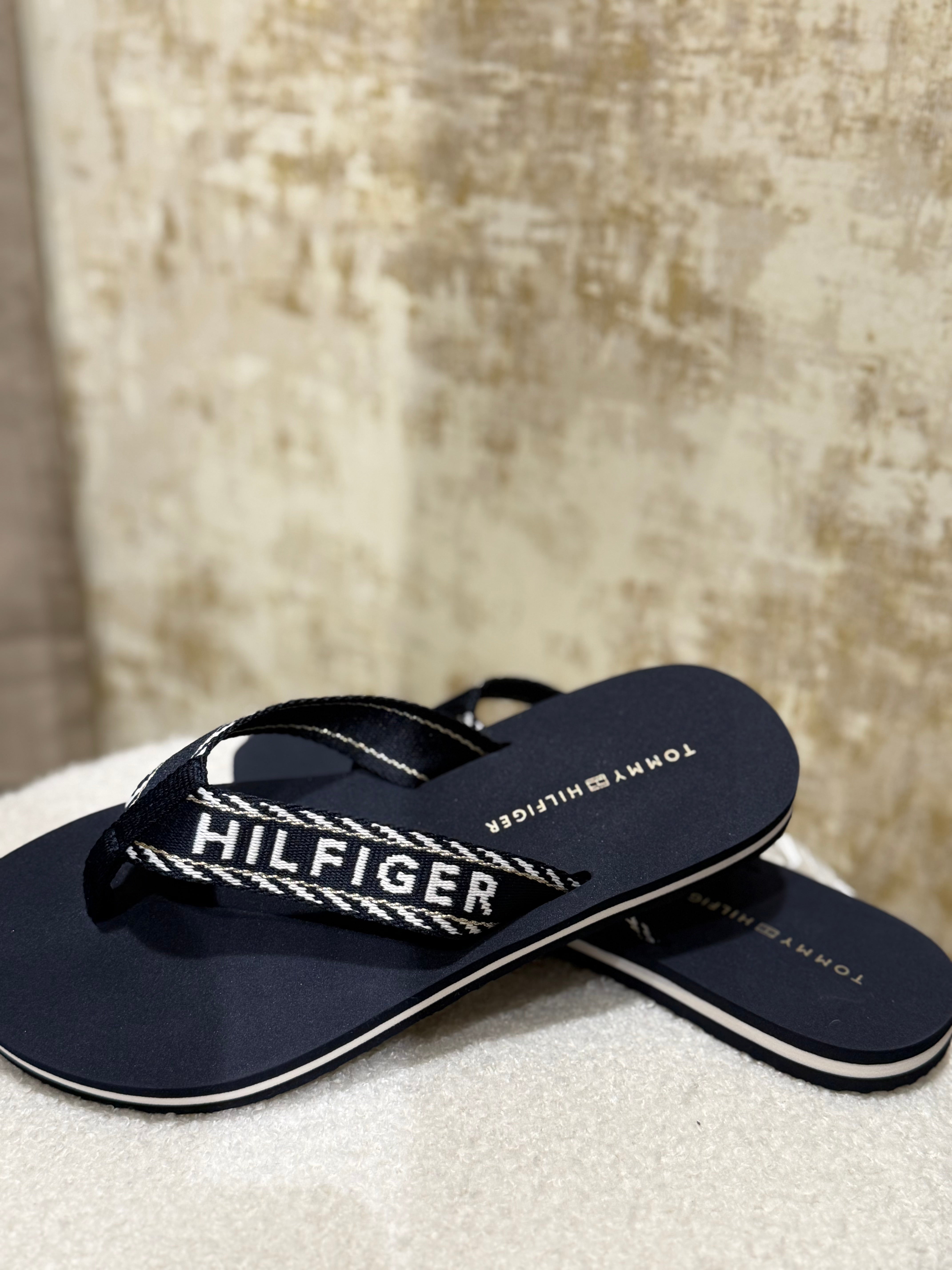 Tongues Tommy Hilfiger Femme - Sandales Confort Bleu Marine