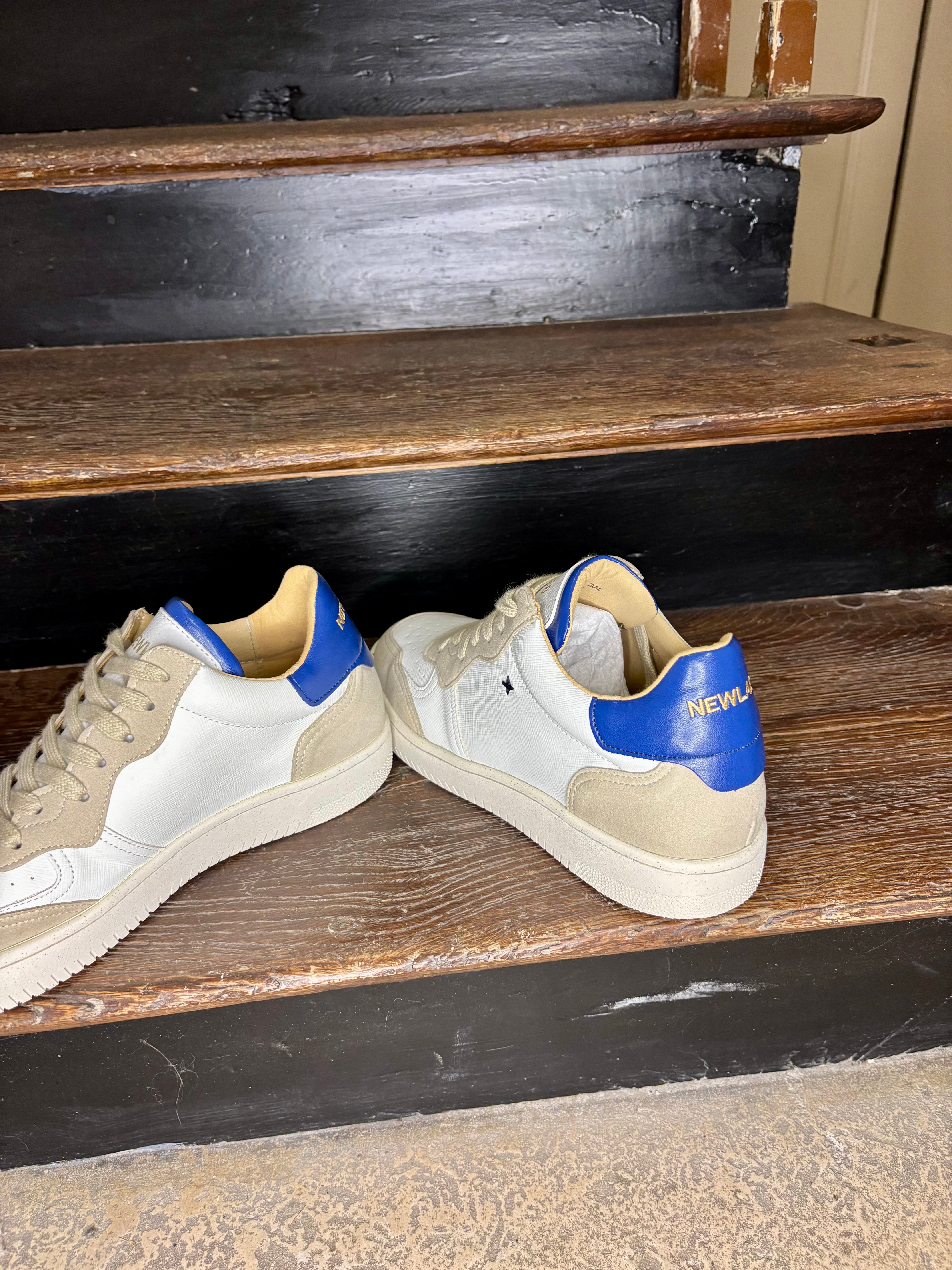 Basket Homme Newlab bleu et blanc – Chaussures tendance confortables sport urbain