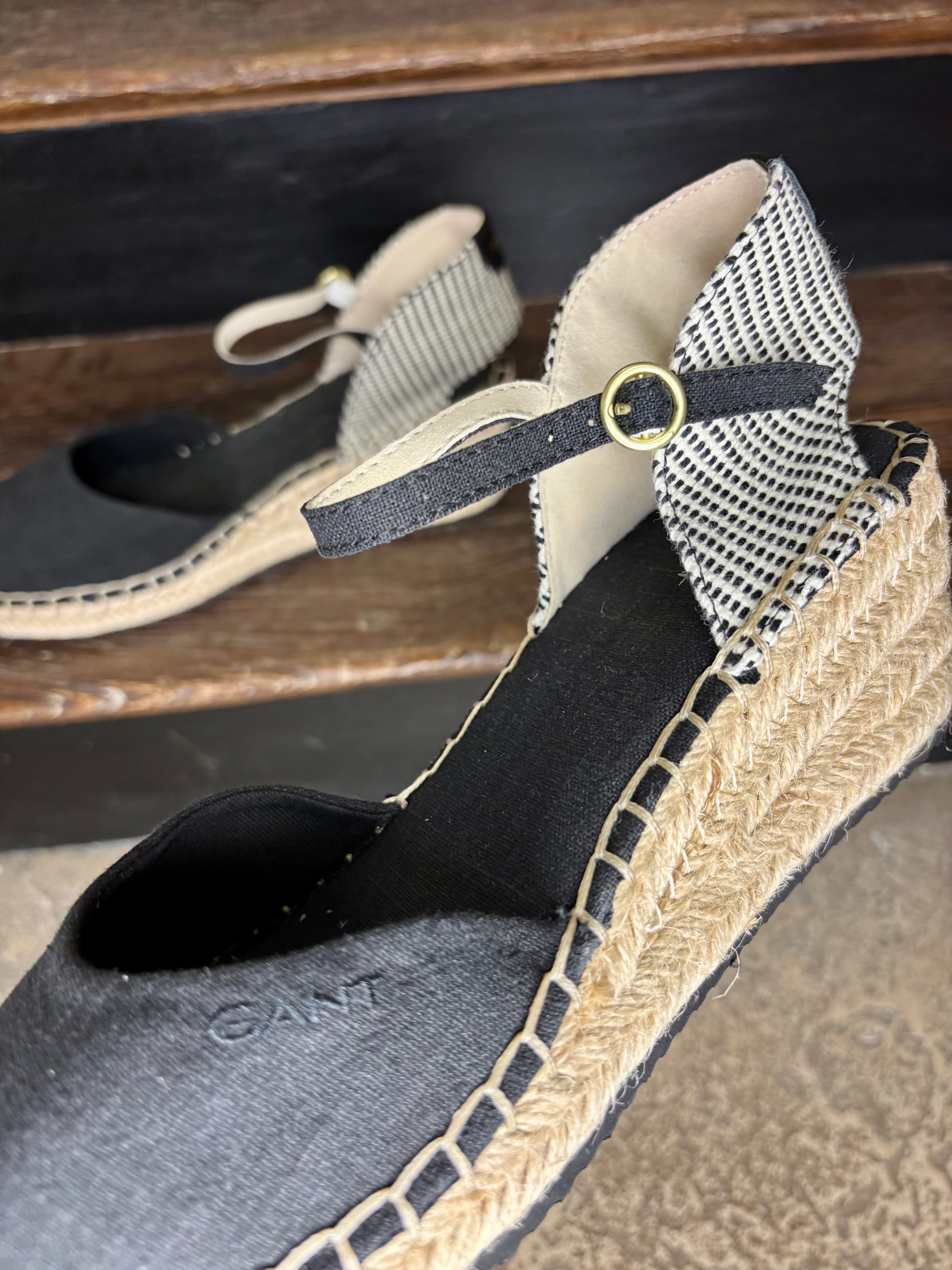 Espadrilles Femme Gant Luliza Noir – Confort Été, Chaussures Élégantes Voyage & Vacances