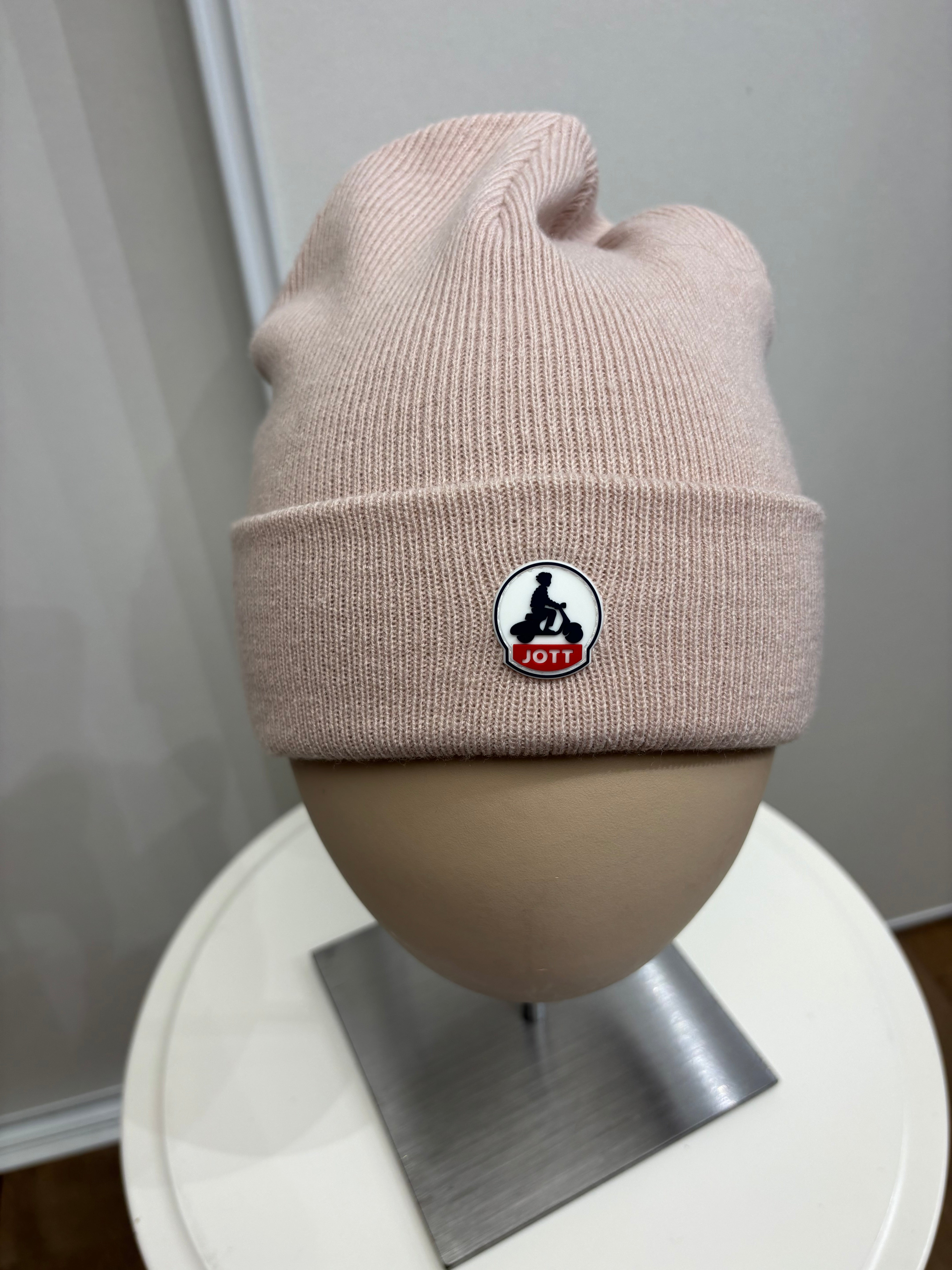 Bonnet femme Jott JIM/NOOS rose pâle – Accessoire hiver chaud et tendance