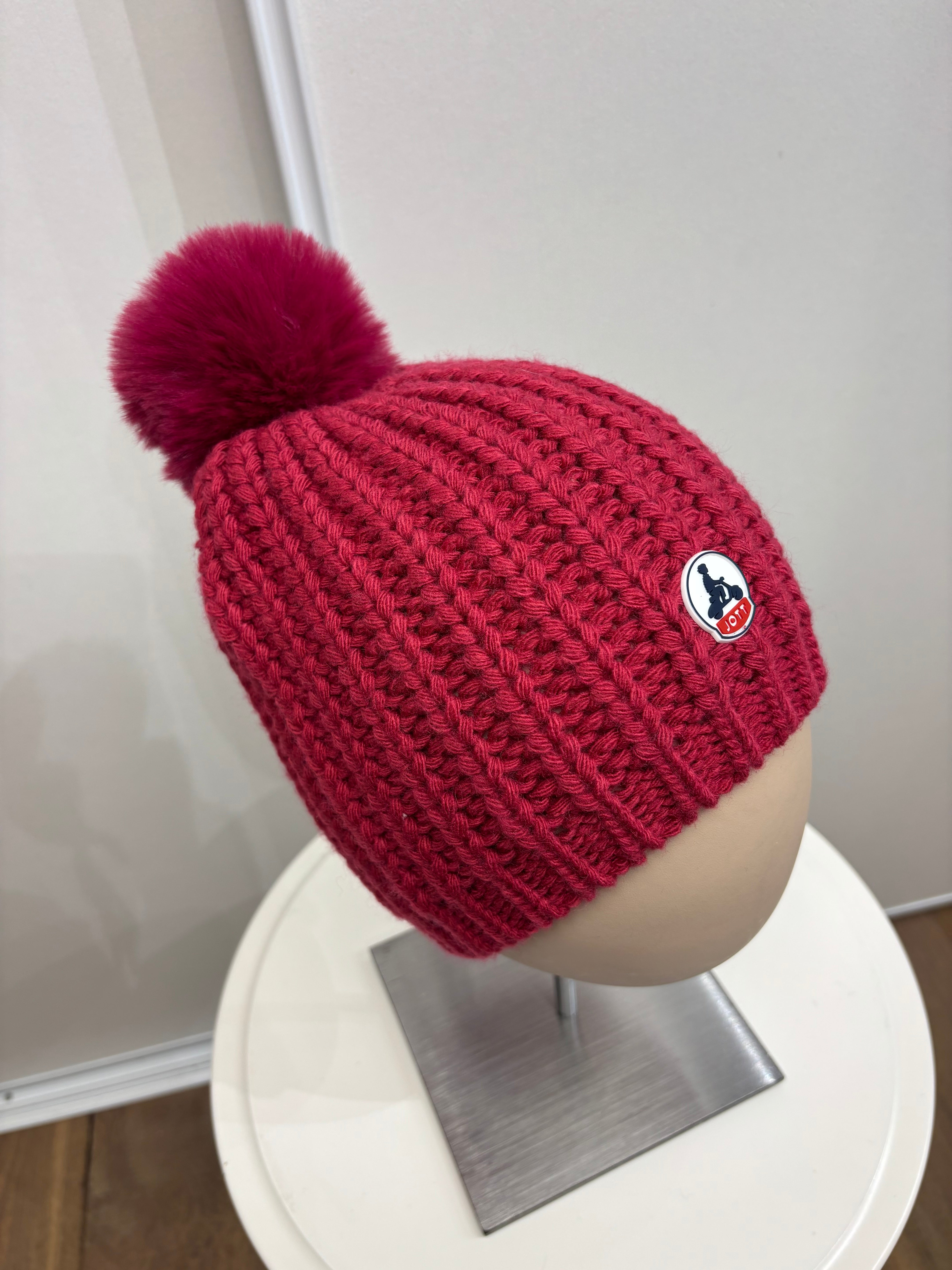 Bonnet Femme Jott Montréal Framboise – Accessoire Hiver Élégant et Chaud