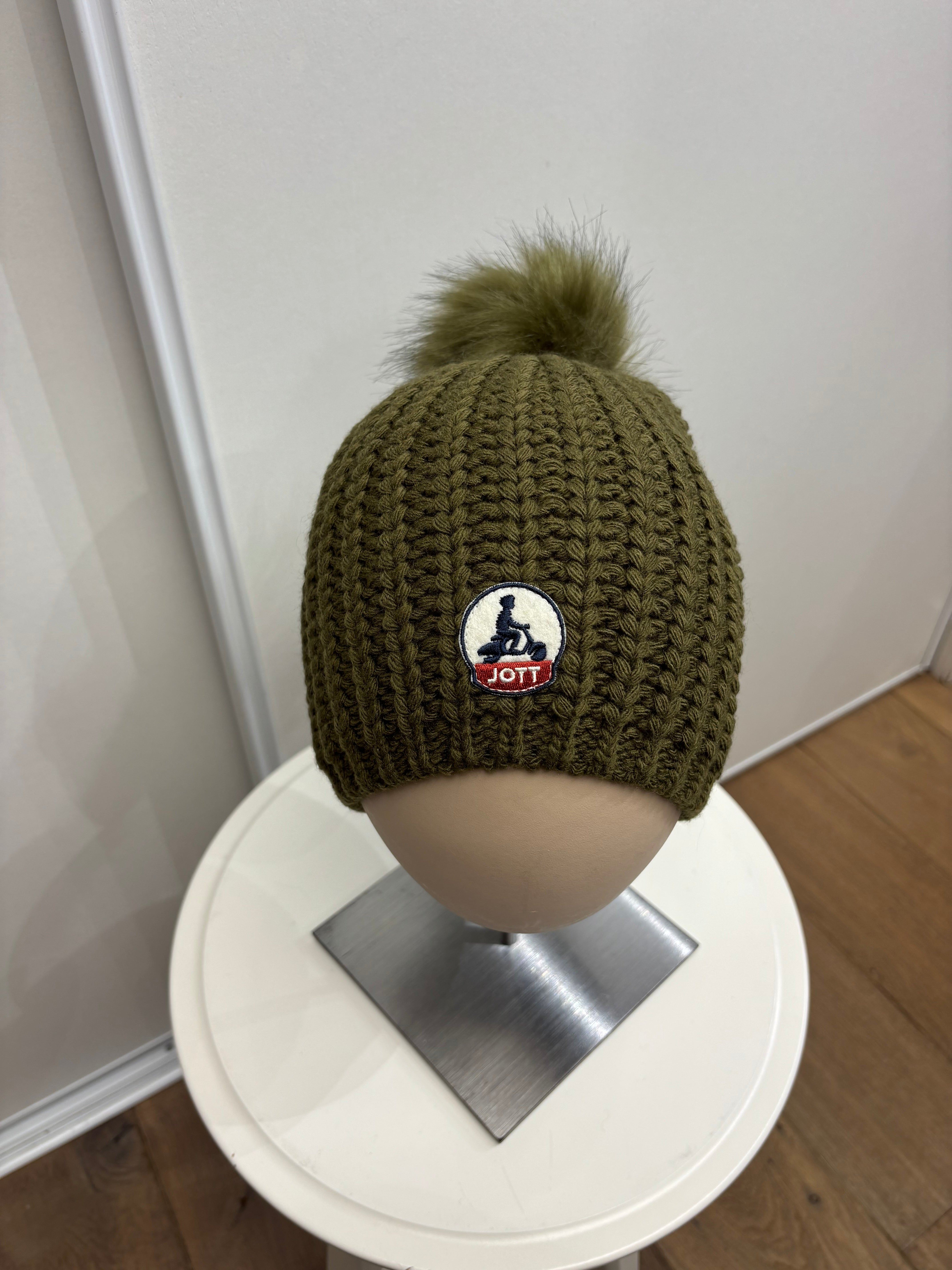 Bonnet Femme Jott Montréal Kaki – Chaud & Élégant pour l'Hiver