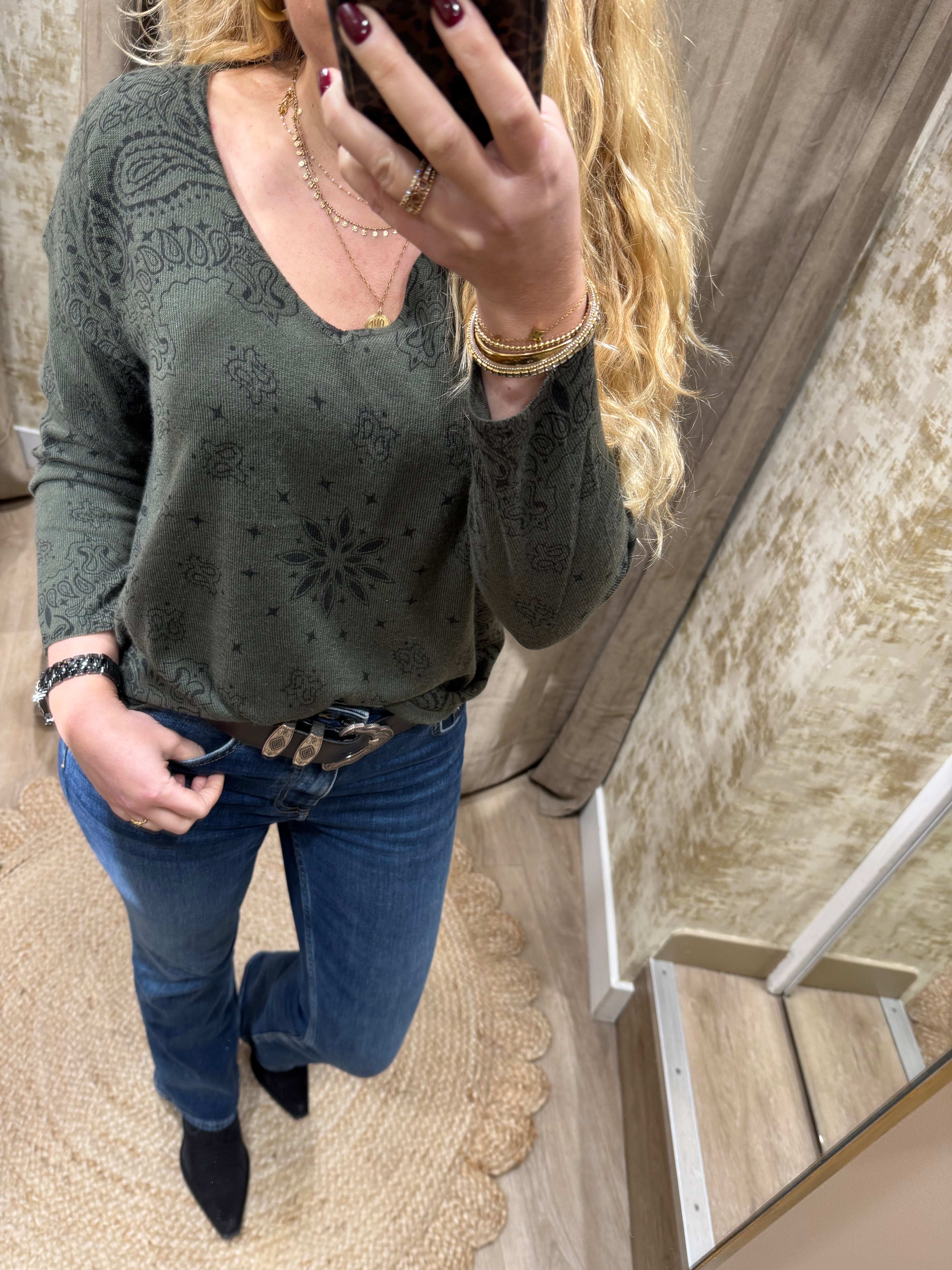 Pull Adoré Paris Kaki ESME 