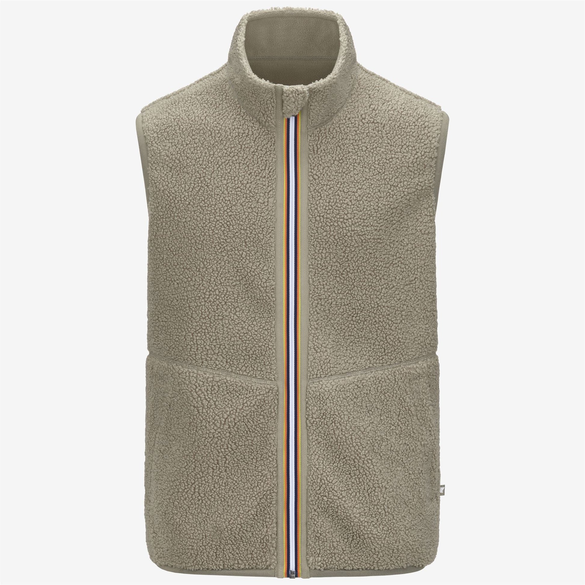 Veste sans manches K-Way Yannick Sherpa Polar réversible Green OAK 