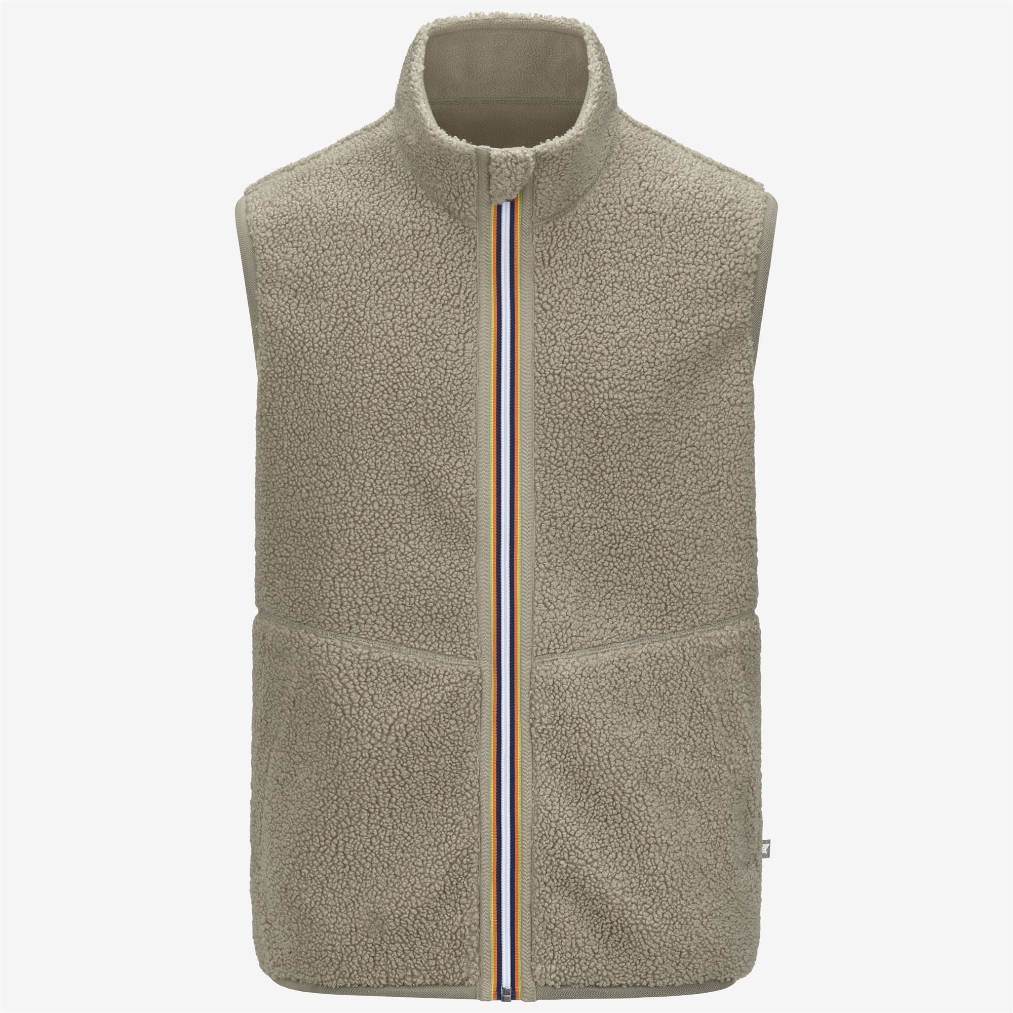 Veste sans manches K-Way Yannick Sherpa Polar réversible Green OAK 