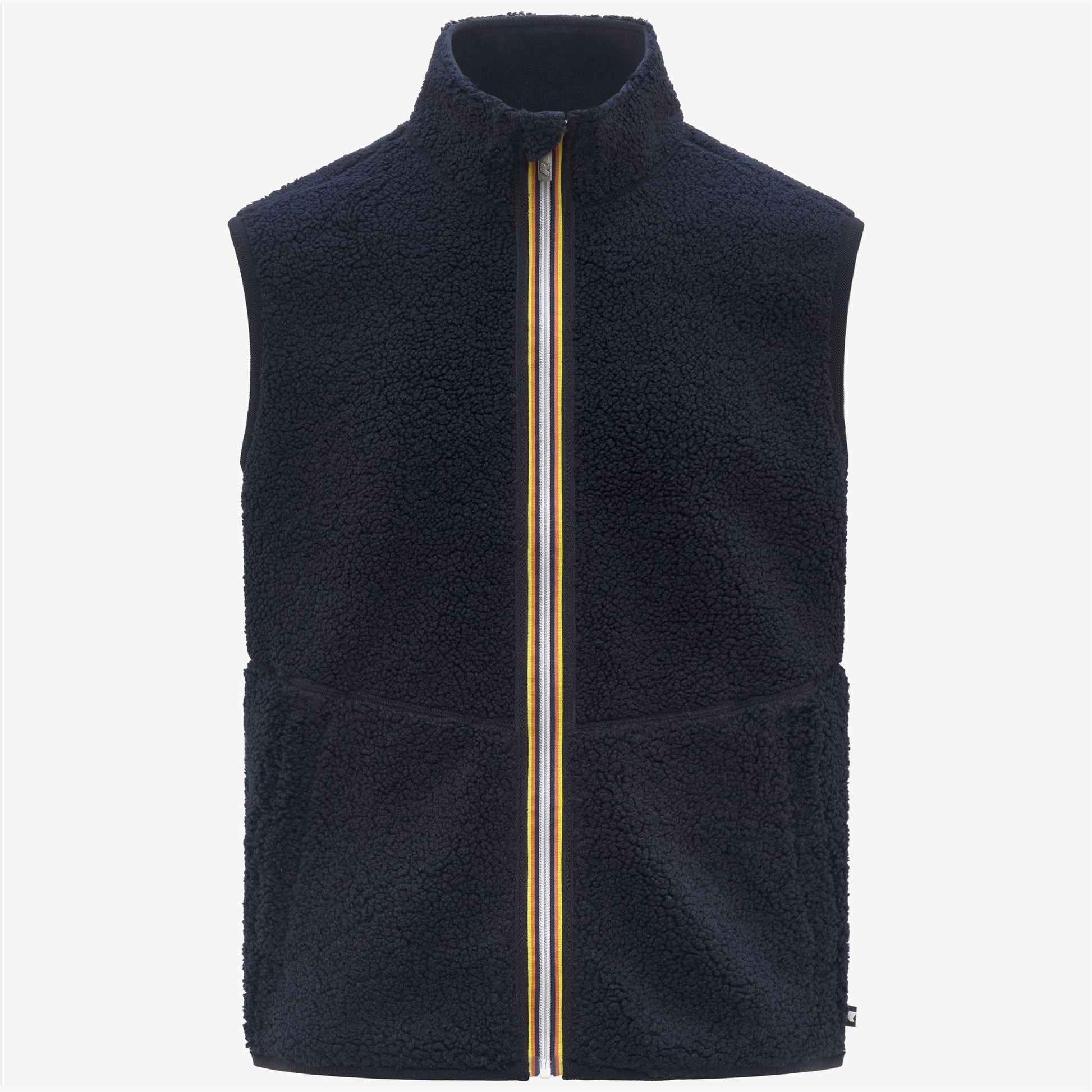 Veste sans manches K-Way Yannick sherpa polar réversible bleu marine 