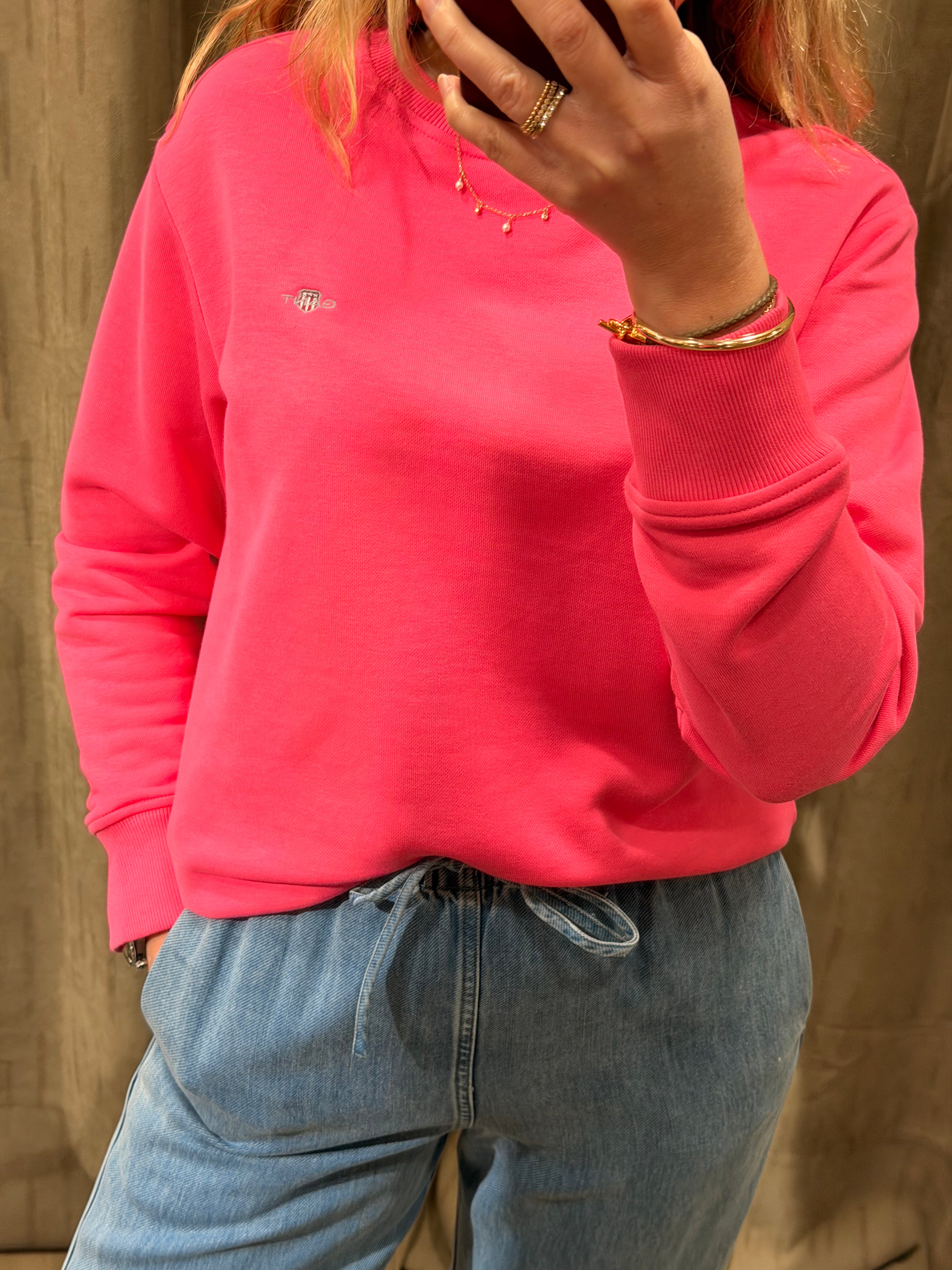 Sweat-shirt col rond Shield en coton – Gant