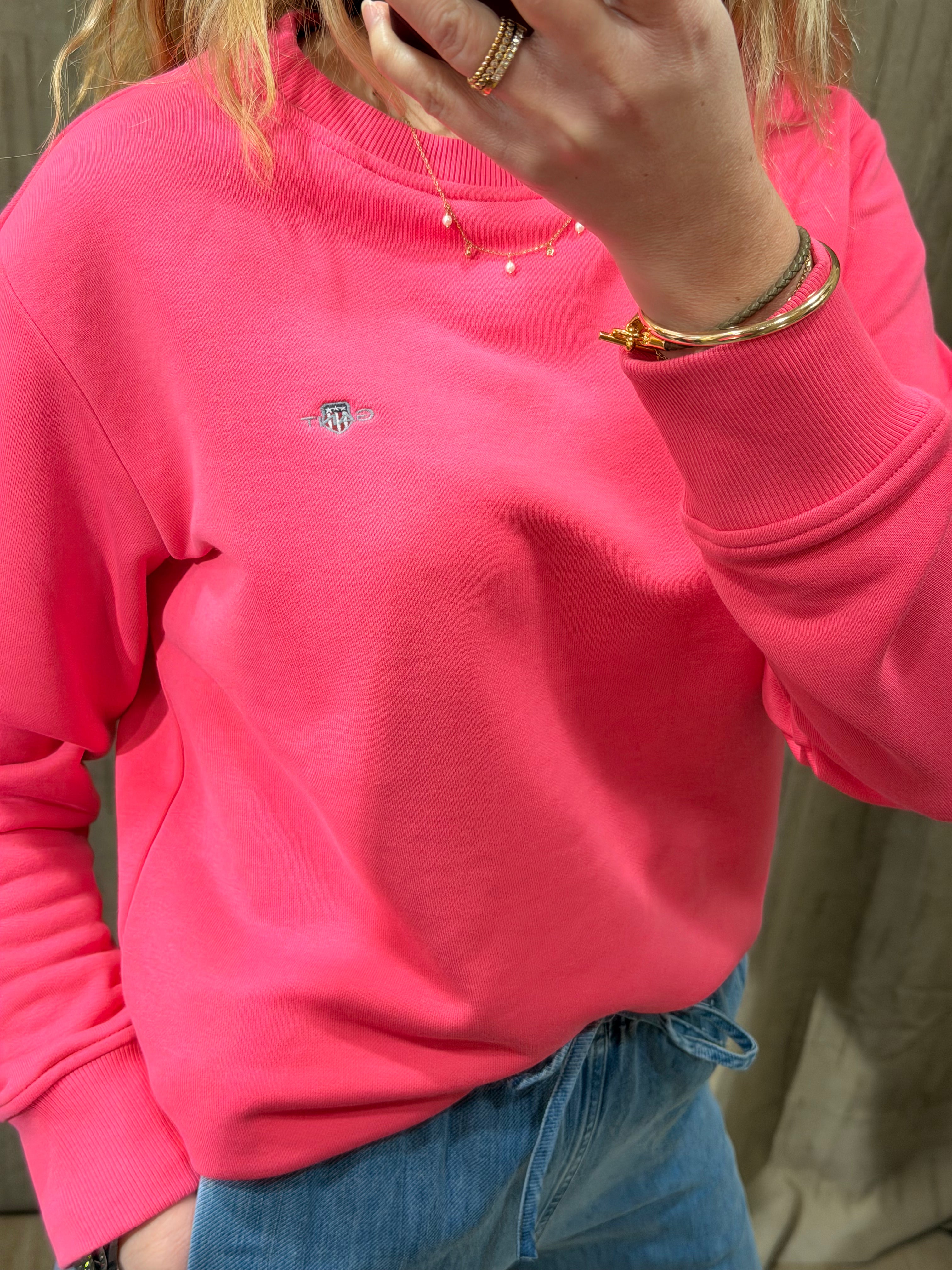 Sweat-shirt col rond Shield en coton – Gant