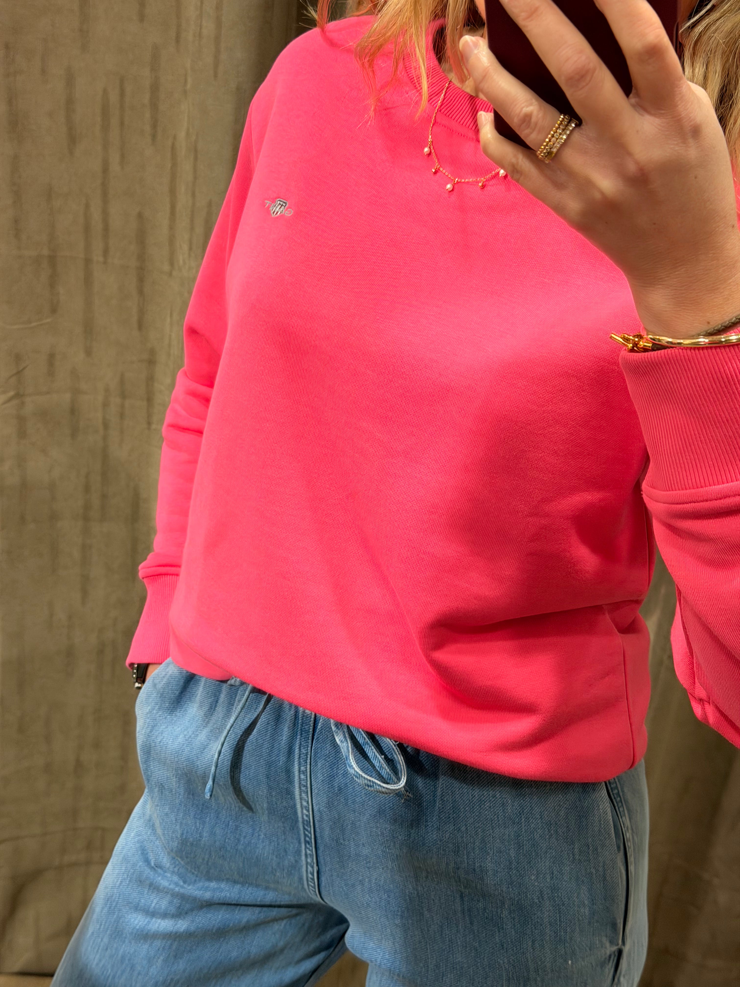 Sweat-shirt col rond Shield en coton – Gant