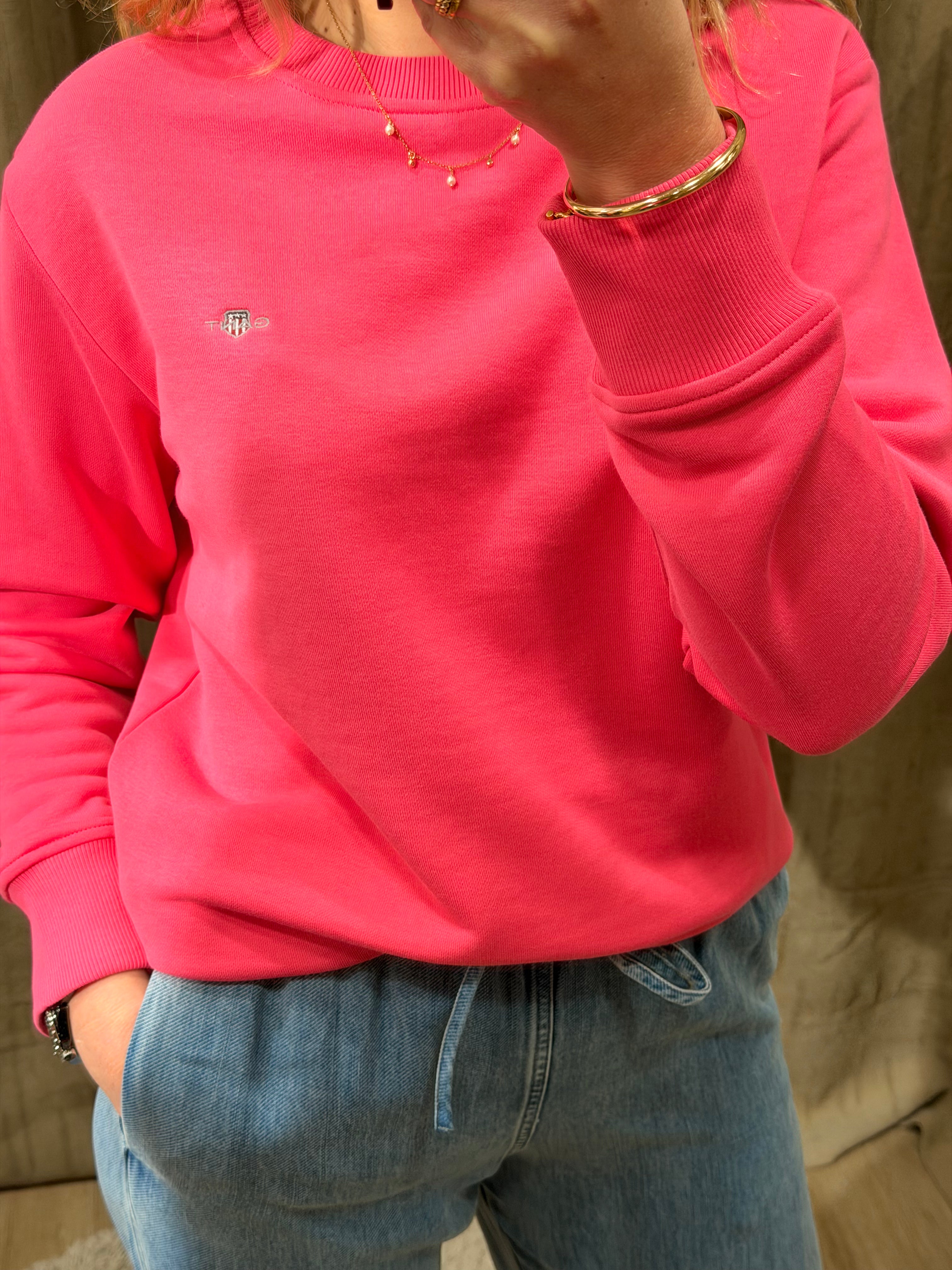 Sweat-shirt col rond Shield en coton – Gant