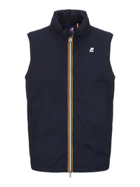 K-Way Valen Sans Manches Homme – Veste Gilet Stretch Nylon Jersey Bleu Marine, Imperméable, Légère, Toutes Tailles