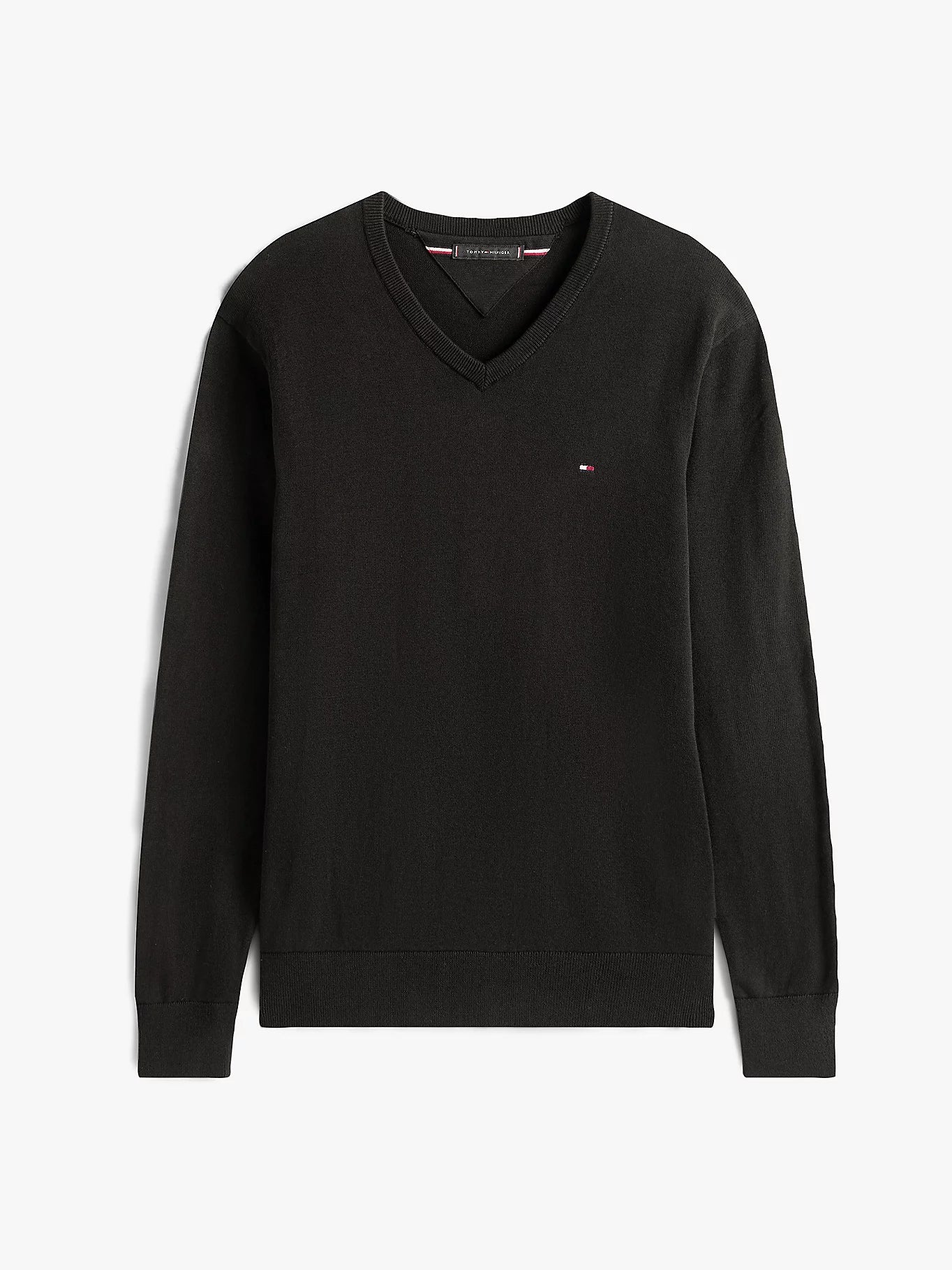 Pull Col V Tommy Hilfiger Noir 