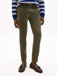 Chino Tommy Hilfiger Bleecker Slim Fit Olive Homme – Pantalon élégant urbain automne