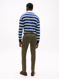 Chino Tommy Hilfiger Bleecker Slim Fit Olive Homme – Pantalon élégant urbain automne